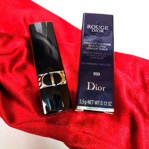 Dior Rouge Lipstick 999 Velvet Red Limited Edition Lipstick 0.12 oz